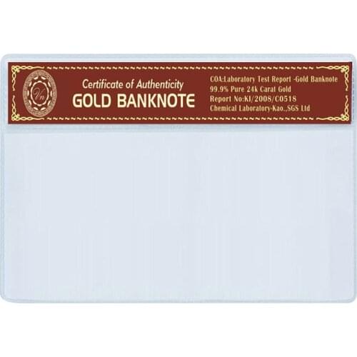 VNFURU Banknotes plastic bag environmentally friendly transparent green new material