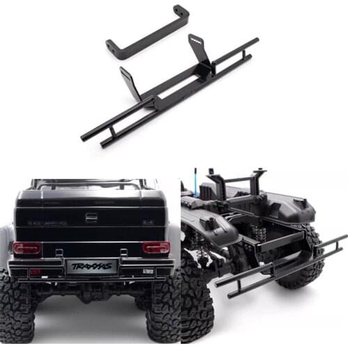 High Quality Racing CNC Alloy Rear Bumper with Frame Bracket Accessories for RC Crawler Car Traxxas 6x6 TRX6 TRX4 G63 G500