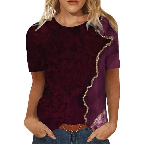 Women Plus Size Printed T Shirt Womens Summer Short Sleeves Round-neck Casual Tee Tops Camisetas De Mujer Футболка Оверсайз