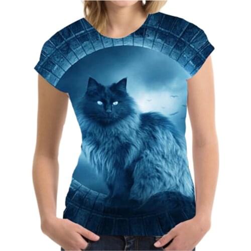 Street Leisure T-shirts for Women Tops Product New Pattern Dress Women Summer New Arrival 2022 Oversize Kitten Easy Black