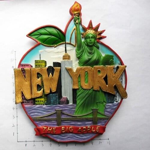 The famous attractions New York tourism souvenir collection refrigerator desktop wall decoratio Fridge Magnets wholesales