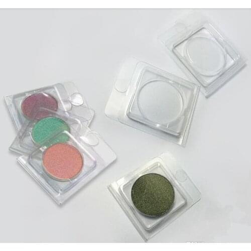 1000pcs PVC Clamshell plastic blister PVC eyeshadow palette for press pans eyeshadow PVC packing Fast Shipping#37109