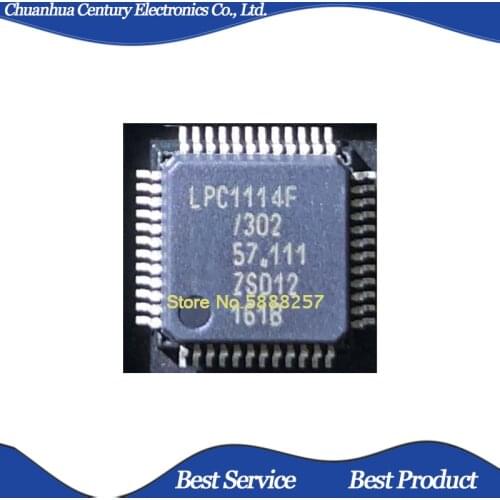 2 Pcs LPC1114FBD48/302 LQFP48 New and Original In Stock