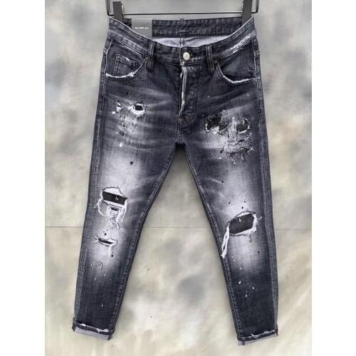 2021 hot man jeans classic,Authentic,DSQUARED2,Retro,Italian brand ,Women/Men Jeans,locomotive,Jogging jeans,DSQ9121