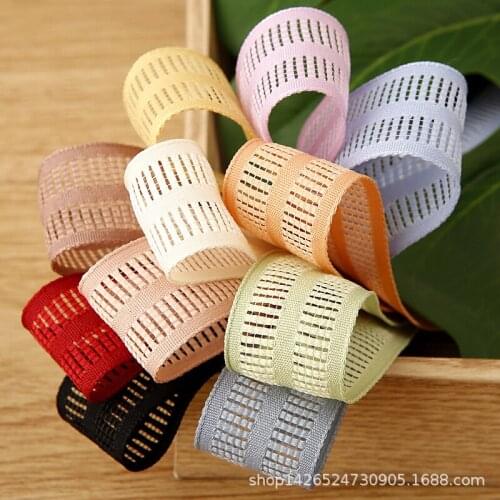 5 yards/lot Hollow Stripes Ribbon for Diy Hairwear Bows Gifts Flowers Packaging Ribbons Bag Clothing Accessories