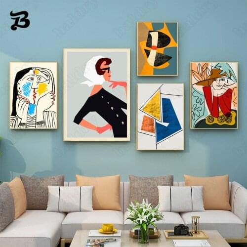 Abstract Colorful Figure Painting Wall Art Canvas Posters and Prints Nordic Graffiti Wall Pictures for Living Room Home Decor