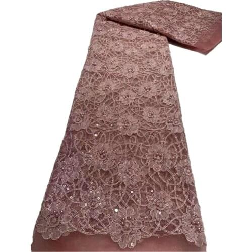 African Lace Fabric 2021 High Quality Lace Sequines Lace French Mesh Lace Fabric For Wedding Party Dress Sewing c20-83