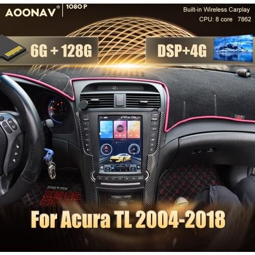 128G 2 din Android car radio For Acura TL 2004-2018 car GPS navigation DvD player multimedia Stereo receiver Head Unit