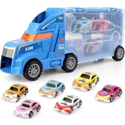 Car Container Lightweight Convenient Fine Workmanship Detachable Car Carrying Case Tabletop Ornaments Model for Kids