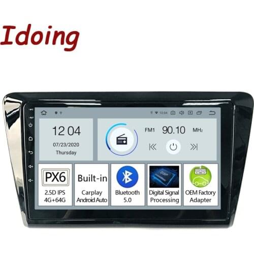 Idoing Android Car Radio Multimedia Player For Skoda Rapid 2013-2020 GPS Navigation Carplay Auto Bluetooth5.0 Head Unit No 2 Din