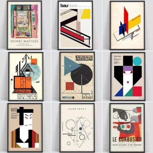 Bauhaus Staircase Poster Weimar 1923 Bauhaus Exhibition Print Herbert Bayer Poster Bauhaus Print Waln Warhol Art Wall