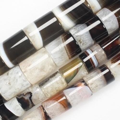 Natural Crystal Agate 10-17mm Tube beads 15inch per strand ,For DIY Jewelry Making ! We provide mixed wholesale for all items