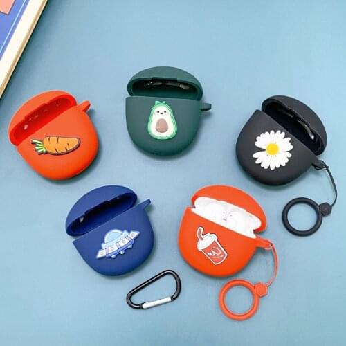 Cute Fruit Earphone Case For Realme Buds Air Pro Wireless Bluetooth Earphone Case Cute Soft Silicone Protective Case Cover