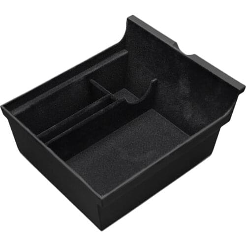 For Tesla Model 3/Y Interior Accessories Car Central Armrest Storage Box Center Console Flocking Organizer Containers