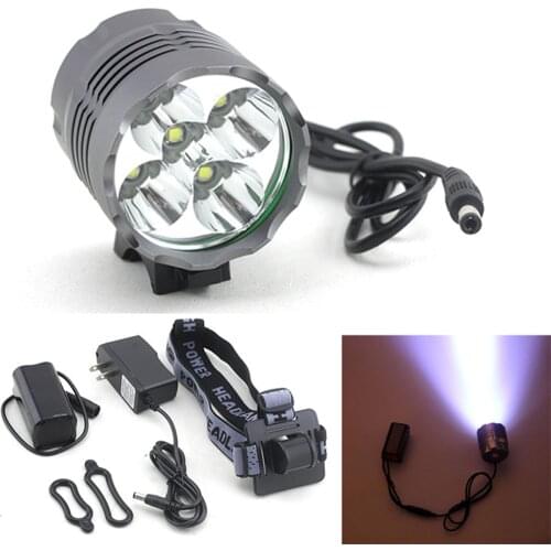 Camping Bicycle Light Headlight Outdoor Cycling Waterproof 10000Lm 5x XM-L U2 LED Bicycle Light Torch Headlamp + Battery