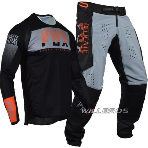 Delicate Fox 180/360 Gear Set Mountain Bicycle Offroad Jersey Pants Motocross Motorcycle Kits Mens