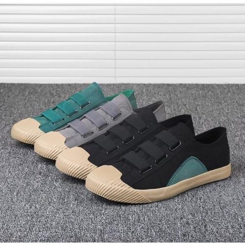 Mixed Colors Casual Canvas Shoes for Men Slipon Sneakers Mens Wear Zapatillas Fashion Light-weight Spring Autumn Shoes