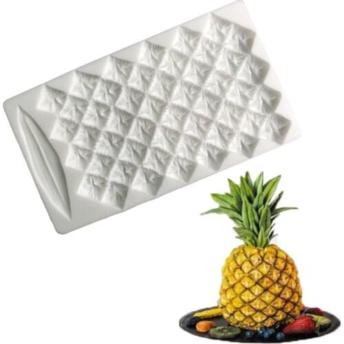 Cute Embossed Pineapple Tortoise Shell Pattern Funny DIY 3D Silicone Mold Making Ice Blocks Candy Fondant Chocolates Soaps Cakes