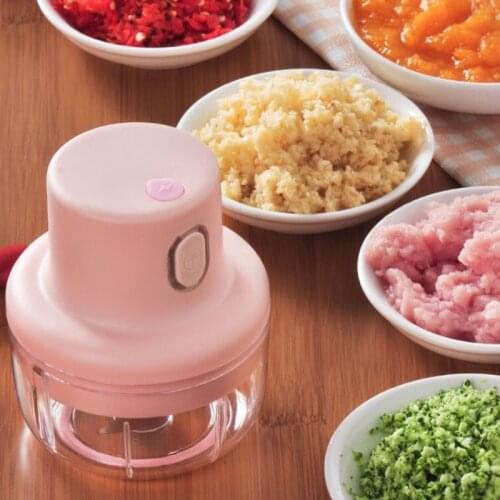 Multifunctional Electric Stirring Garlic Chopper Durable Hand Held Food Vegetable Fruit Dicers Safe Baby Food Salad Fits