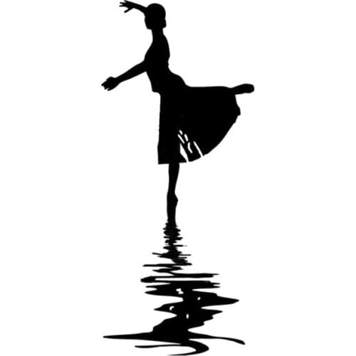 16*7cm Gymnastics Decor, Ballet Dance, Beauty Temptation Body Car Stickers Decals car accessories Car Sticker