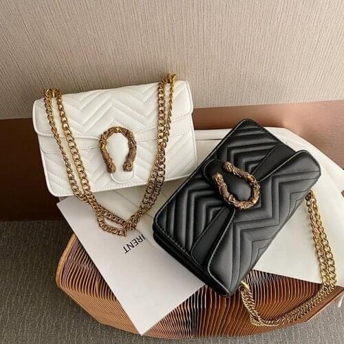 2021 New Fashion luxury brand V stripe Chain Shoulder Messenger Bags High Quality Women Purse and Handbags Small Square Bags