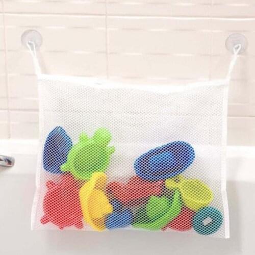 New Kids Storage mesh Bags Strong sucker baby shower children Bathe Bathing toys storage pouch