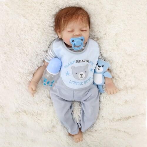 Otarddolls Bebe Reborn Doll 22"55cm soft Vinyl Silicone reborn baby doll Cute Girl Toys boneca For Children Birthday Gift l.o.l