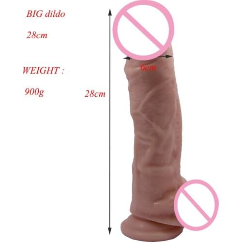 28cm 11 In Realistic Super Big Dildo Flexible Penis Dick With Strong Suction Cup Huge Dildos Cock Adult Sex Product for Women