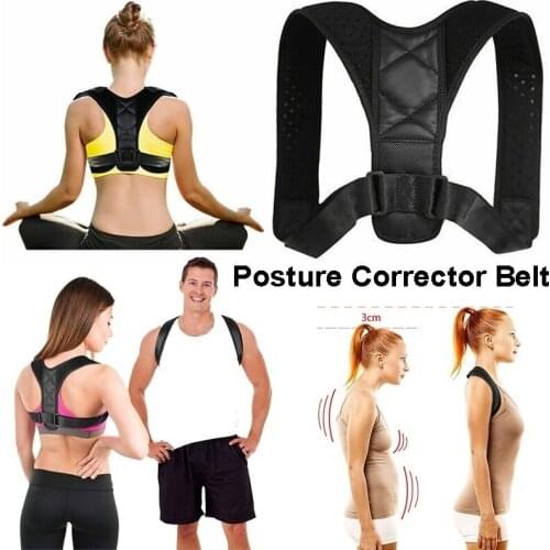 ZITY Adjustable Posture Corrector Back Shoulder Belt Lumbar Spine Support Body Brace