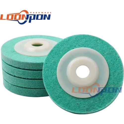 100mm Nylon Fiber Flap Polishing Wheel Disc 12P for Angle Grinder For Wood Metal Buffing