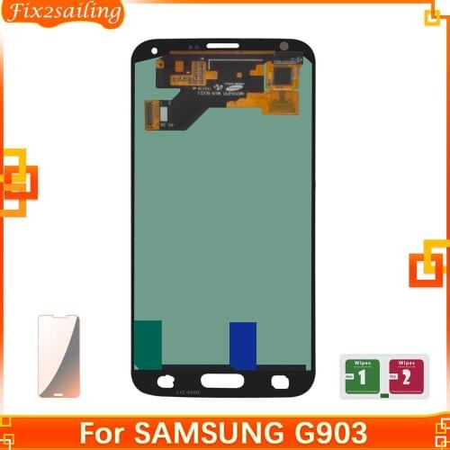 Super Amoled LCD For Samsung GALAXY S5 Neo G903 G903F LCD Display Touch Screen Full Assembly tested 100% working lcd