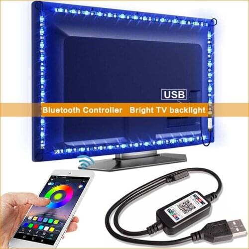 Bluetooth LED RGB Light Strip SMD5050 5M 1M 2M 3M 4M 0.5M Flexible Neon Tape Diode Tape LED Strip USB 5V Backlight TV Decorate