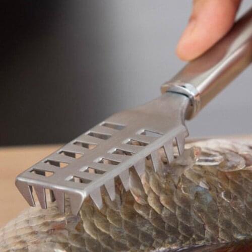 Stainless Steel Fish Scaler Remover Home Kitchen Gadgets Cleaning Fish Skin Fish Scaler