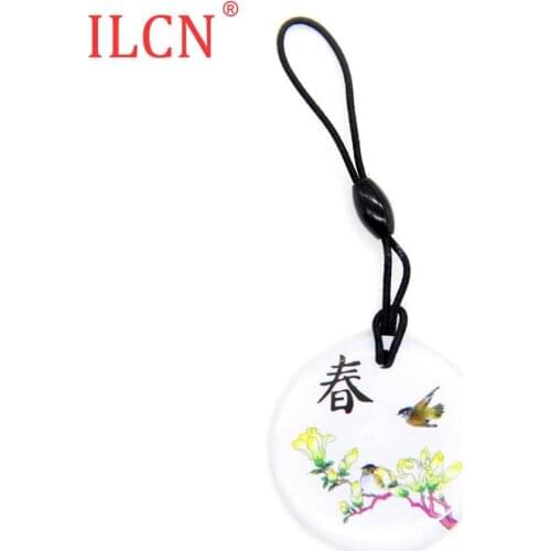 UID S50 1K 13.56Mhz Changeable NFC Dropping Glue Waterproof Keyfob Key UID Rewritable Token Tag Keychain Access Control Card 1
