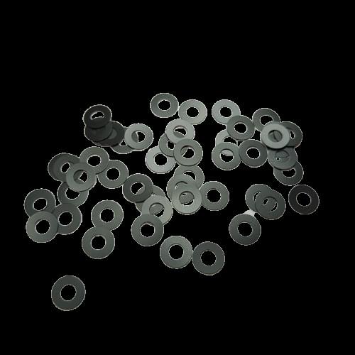 100pcs M3-M3.6 Graphite nylon thickness 0.15/0.2/0.25-1 mm High Precision Black Color Polyslider Graphite Nylon Flat Washer