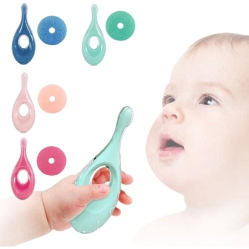 1pc Kids Soft Silicone Training Toothbrush Newborn Baby Children Dental Oral Care Tooth Brush Tool Kids Teething Teether