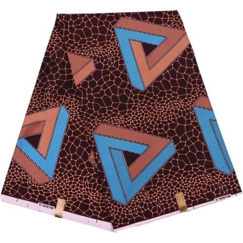 2019 Ankara 100% Polyester Wax Prints FabricBinta Real Wax High Quality 6 yards African Fabric for Party Dress