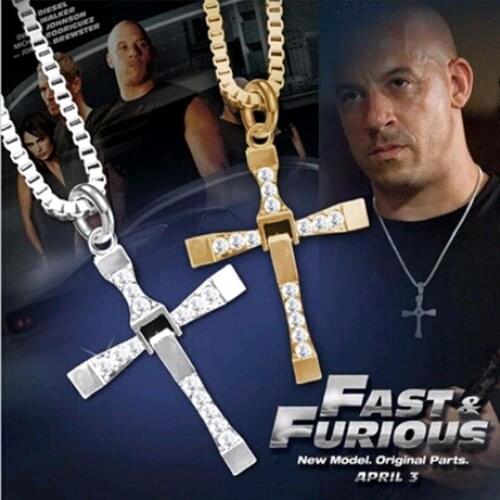 2020 Fast and Furious 6 7 hard gas actor Dominic Toretto / cross necklace pendant,gift for your boyfriend