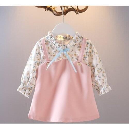 4 pieces/lot) 2021 New Arrival Girls Fall Dress 072104