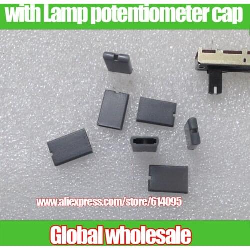 40pcs gray light with potentiometer fader cap / straight slider fader cap /14.5*10*3mm/ plastic handle fader cap
