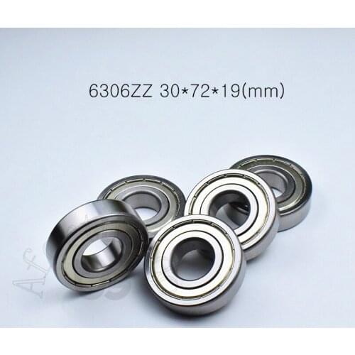 6306ZZ 30*72*19(mm) 1piece bearing abec-5 Metal sealed bearing Thin wall bearing 6306 6306Z chrome steel bearing