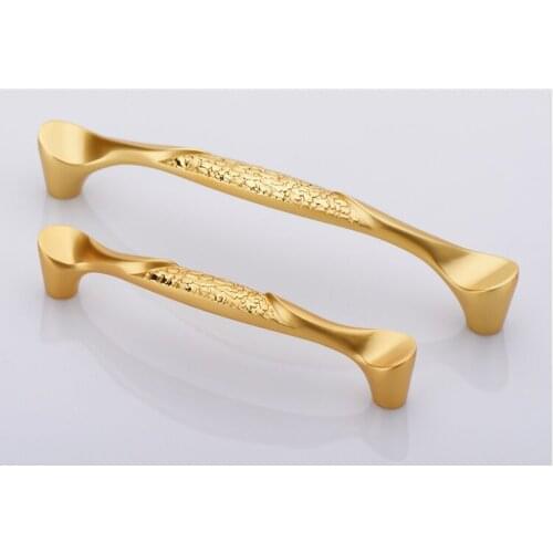 64mm High-grade European kitchen door handle Modern simple Drawer dressing cabinet door pull exquisite Zinc alloy wardrobe knobs