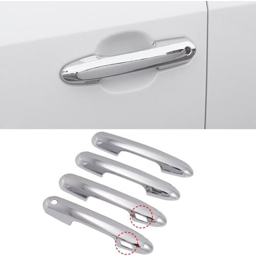 Car Accessories for Toyota RAV4 / Highlander Kluge 2020 2021 ABS Chrome Exterior Door Handles Decoration Cover Trim 4pcs