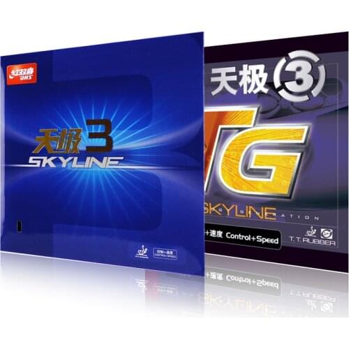 DHS Skyline TG 3 (Quick Attack / Loop Drive) Pips-in Table Tennis (PingPong) Rubber With Sponge