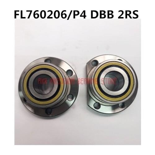 Fl760206/p4 Dbb 2rs With Flanged Screw Rod Paired Integral Bearing Cnc Precision Machine Tool Rounded With Id:30mm