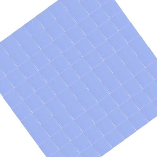 Hot 100Pcs 10x10x1mm Silicon Thermal Pad Heatsink Conductive Insulation Paste NK-Shopping