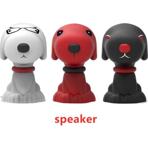 Haptime Notebook Desktop Computer Mini Speaker Mini Cartoon puppy Wired Stereo Speaker Multimedia Desktop Computer Speaker
