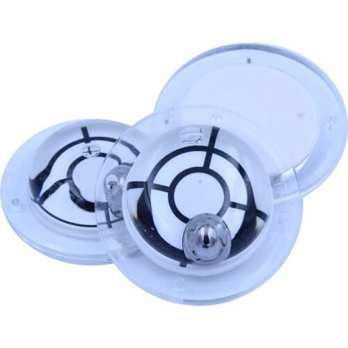 Inclinometer Circular Level Bubble Spirit Level Measuring Tool with Steel Ball in Size 76*53*24mm 1PCS