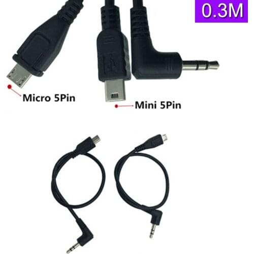 USB micro Android interface to DC3.5 audio cable mini 5P mini 5P to 3.5mm cable