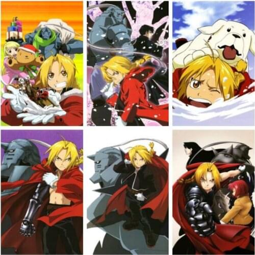 Canvas Painting Fullmetal Alchemist Anime Wall Art Nordic Room Decoration Posters and Prints Pictures for Living Home Decor Gift